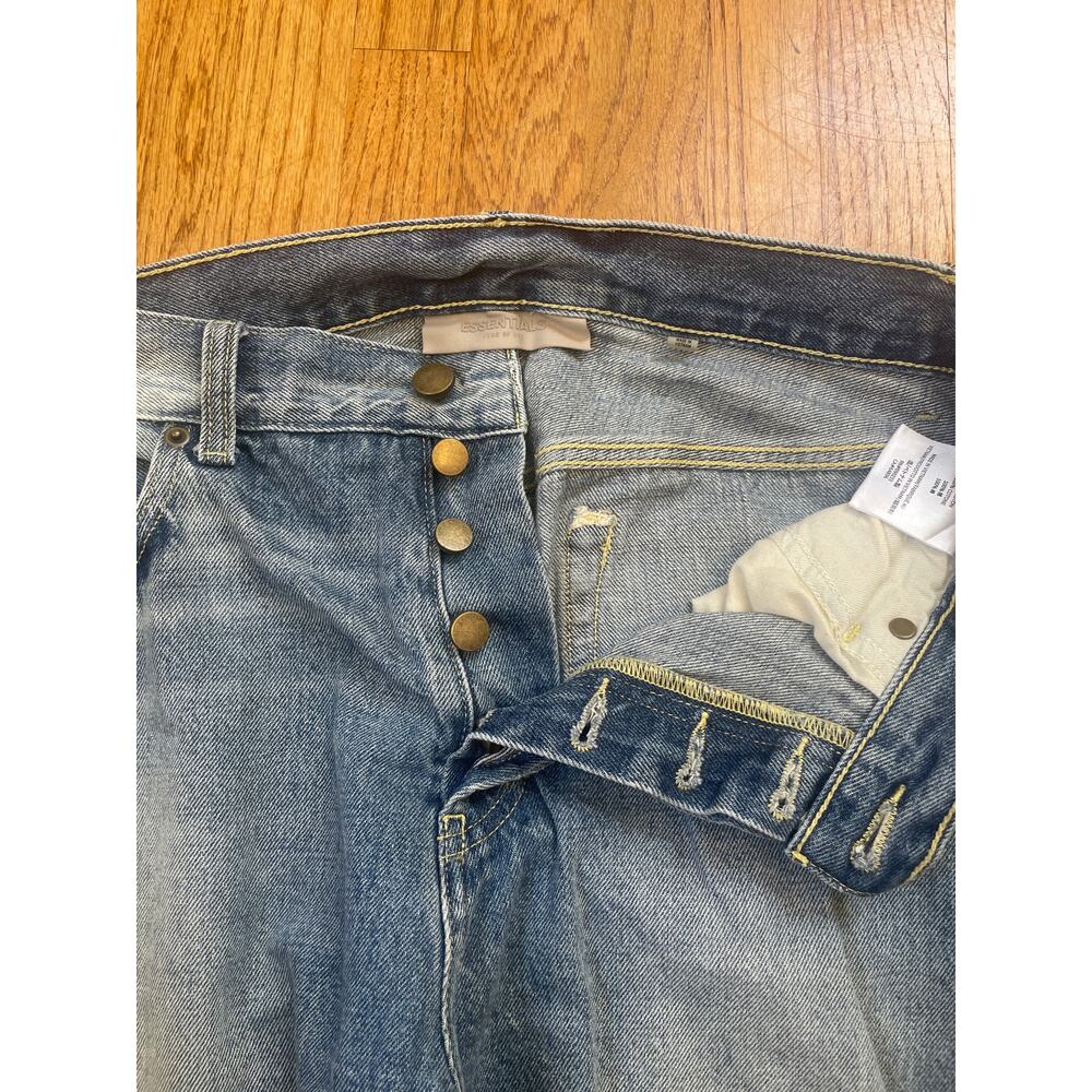 FEAR OF GOD button fly straight leg jeans 28 - Picture 3 of 10